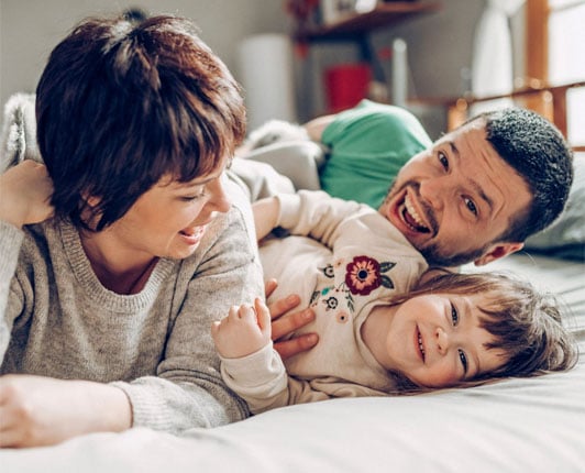 sorglose Familie